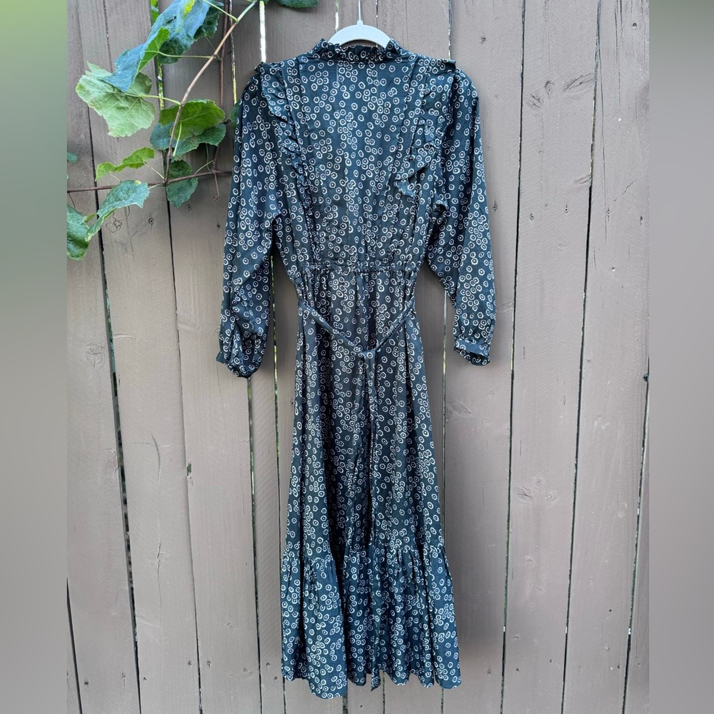 Outerknown Stardust Silk-Blend Dress, Size XS, EUC, Night Laurel